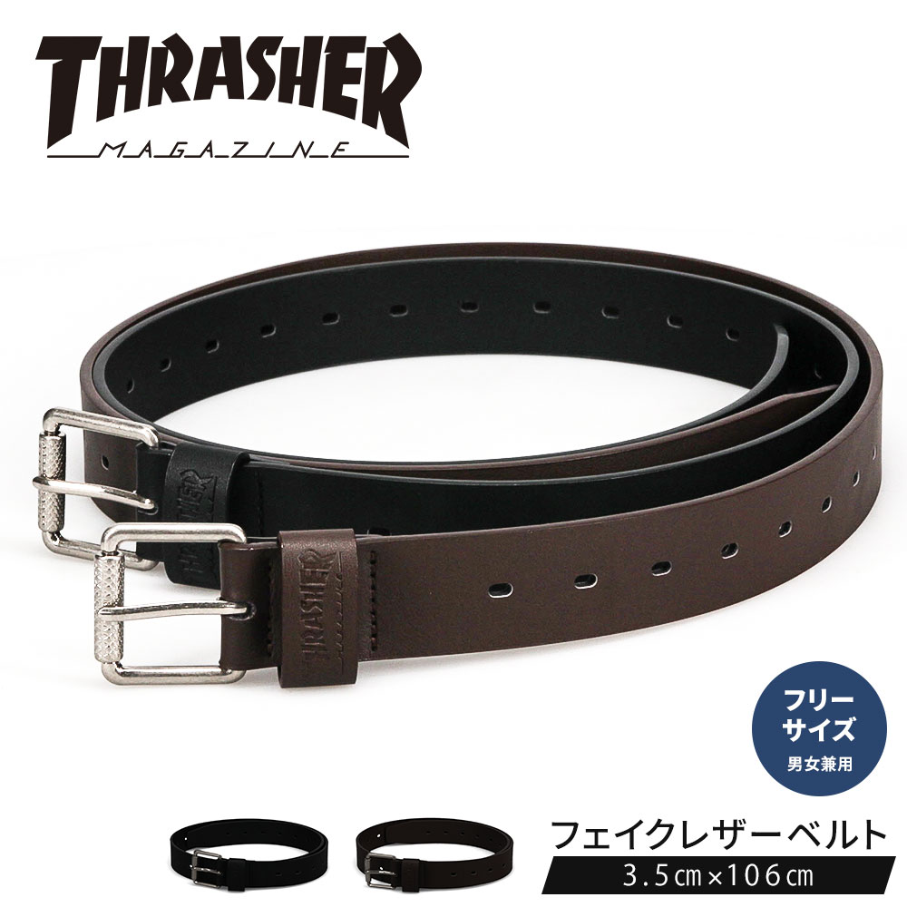 �X���b�V���[ �t�F�C�N���U�[ �x���g ���j�Z�b�N�X ���[���[�o�b�N�� 35mm�� �V���v�� �J�W���A�� �j�����p THRASHER THR-025 ����