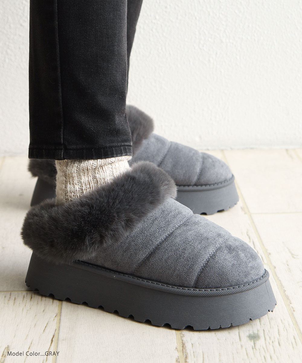 【美品】PELLICO SUNNY ムートン　ミュール　サボ　ボア　黒 シューズインクローゼット Shoes in Closet -シュークロ- 軽量厚底