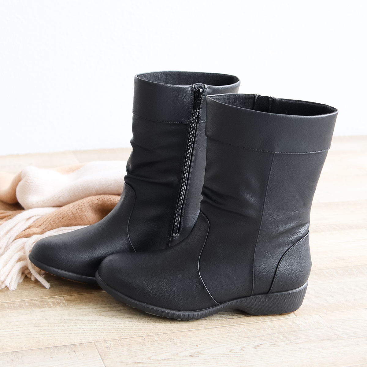 TOPAZ（トパーズ） スノーブーツ レディース 滑らない 凍結 防水 幅広