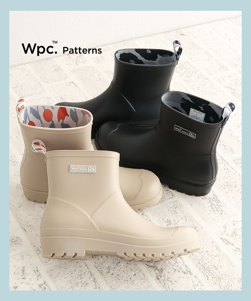 Wpc. レインブーツ レディース おしゃれ 長靴 防水ブーツ 軽量 軽い
