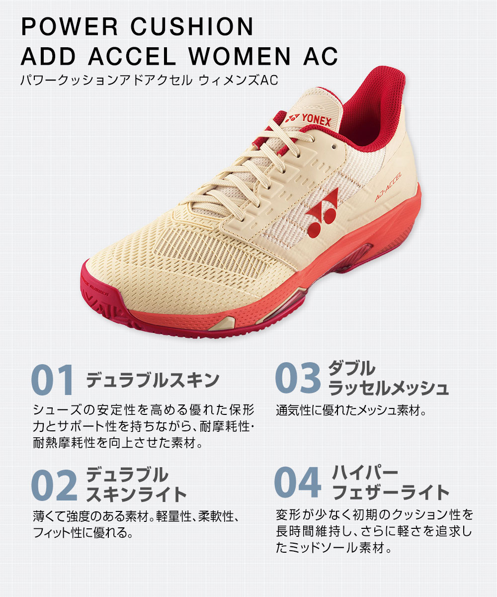 ヨネックス テニス シューズ レディース オールコート 女性 通気性
