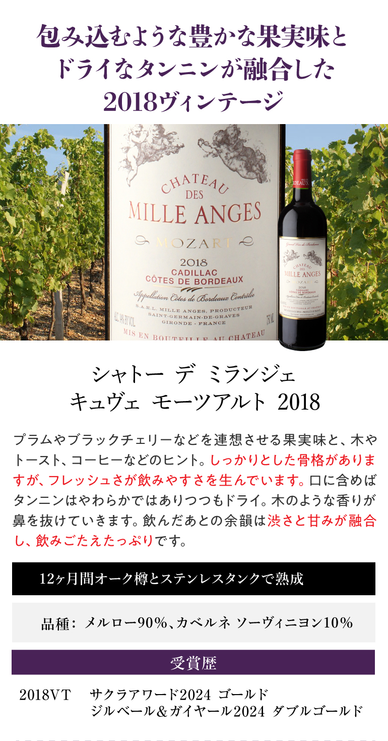 赤ワイン 辛口 シャトー デ ミランジェ (2018) 750ml フランス