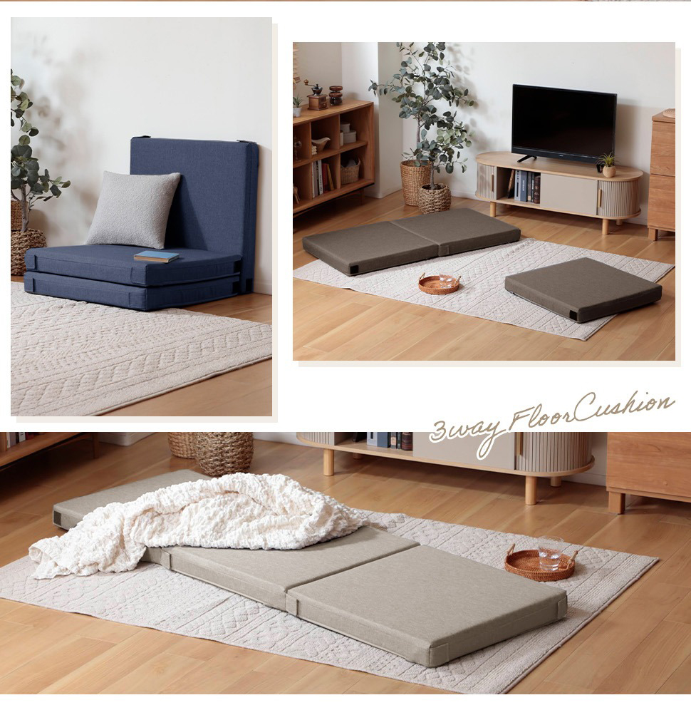 セルタン フロアクッション 3WAY クッション マットレス 座布団 座椅子