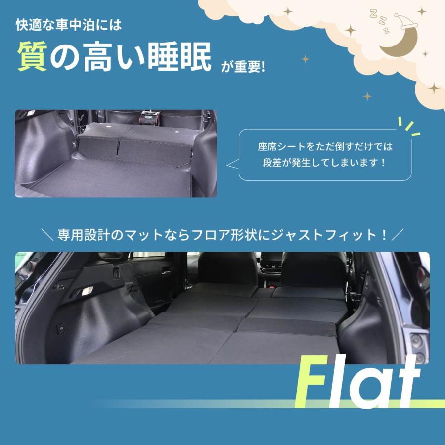 車中泊 マット カローラクロス SVG11/13/15/16 ZSG10 MXGA10 デッキボード下段 全席 フラットマット 車中泊グッズ 段差解消 関連画像5