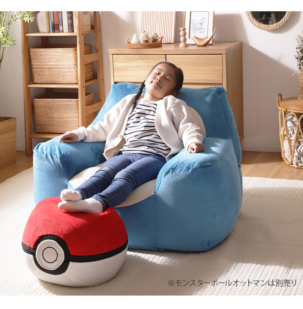 期間限定1万円OFF！新品未使用！即完売☆カビゴン ビーズソファ Pokemon（ポケモン） ソファー 一人掛け ソファ カビゴン 一人掛け