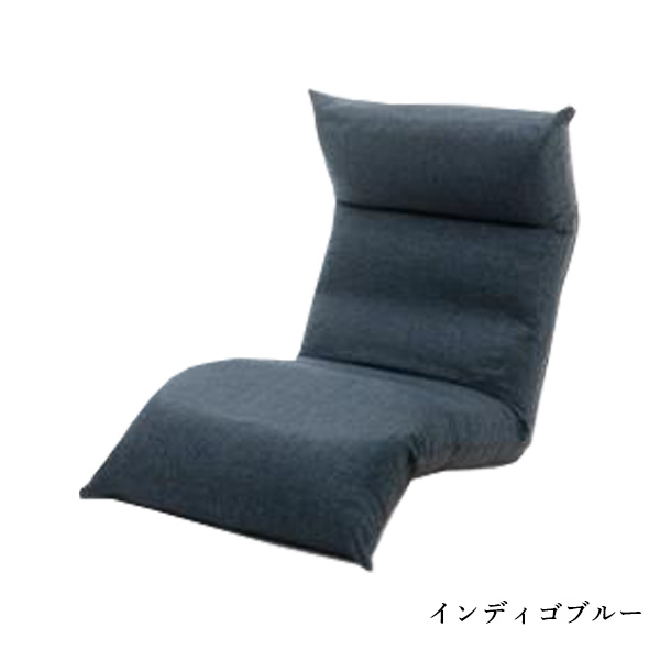 座椅子 1人掛け リクライニングチェア ハイバック おしゃれ 腰痛 椅子 折りたたみ コンパクト ざいす 一人用ソファー 日本製 背もたれ | セルタン | 05