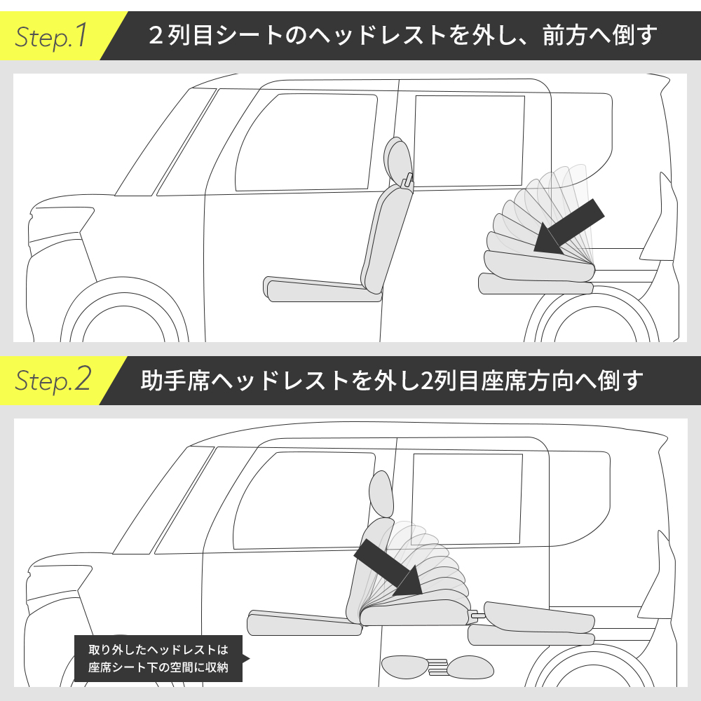 車中泊マット ダイハツタント 座席 段差 フラットマット 段差解消マット 車中泊グッズ 車中泊 タント