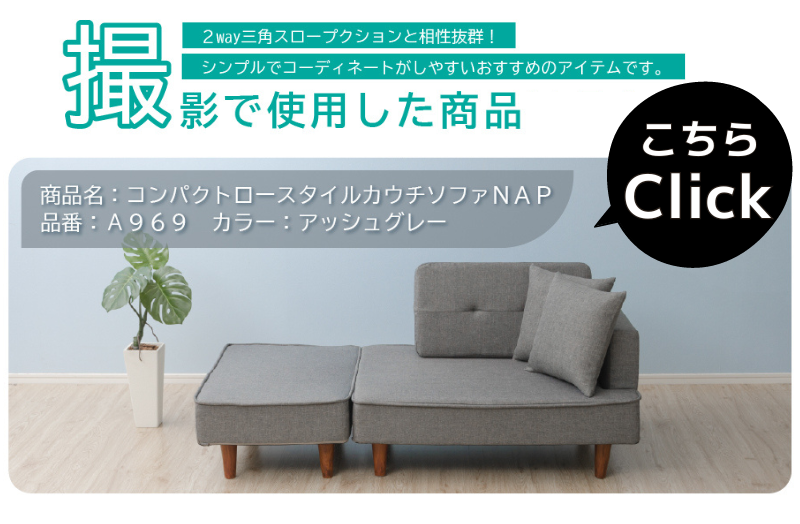 ソファ カウチソファ コンパクト ロー A969 セルタン