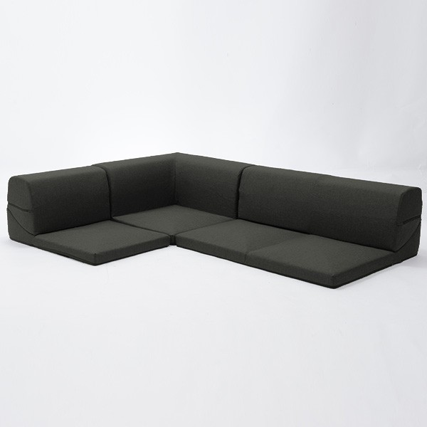 ソファ　ソファー　L字ソファ　ソファセット　フロアソファ　チャコールグレー セルタン カバーリングフロアソファー IMONIA タスクグレーカ A573