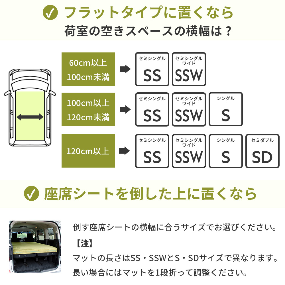 車中泊 マット 軽自動車 4WAY 