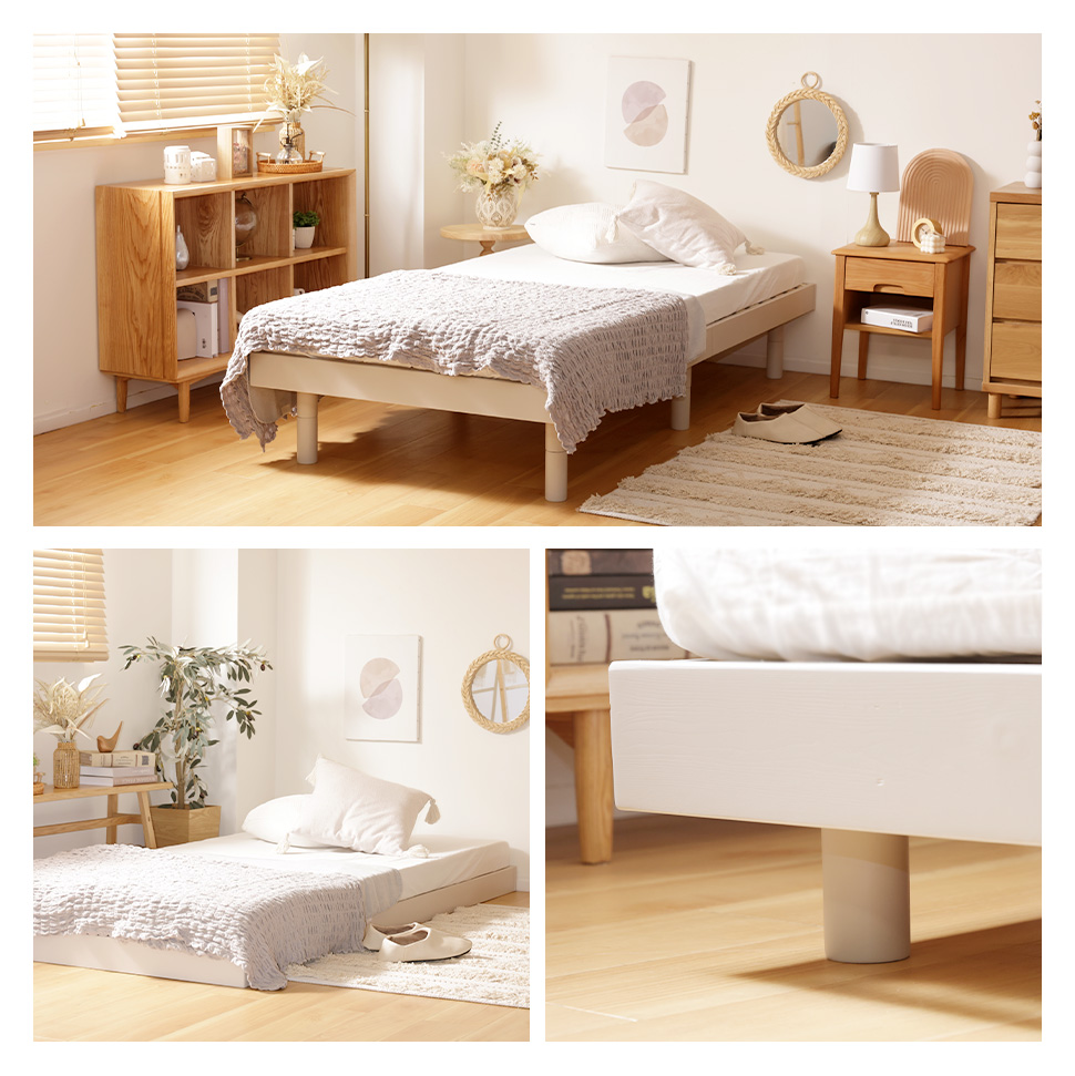 ベッド すのこベッド 脚付き ベッドフレーム ベッドシングル