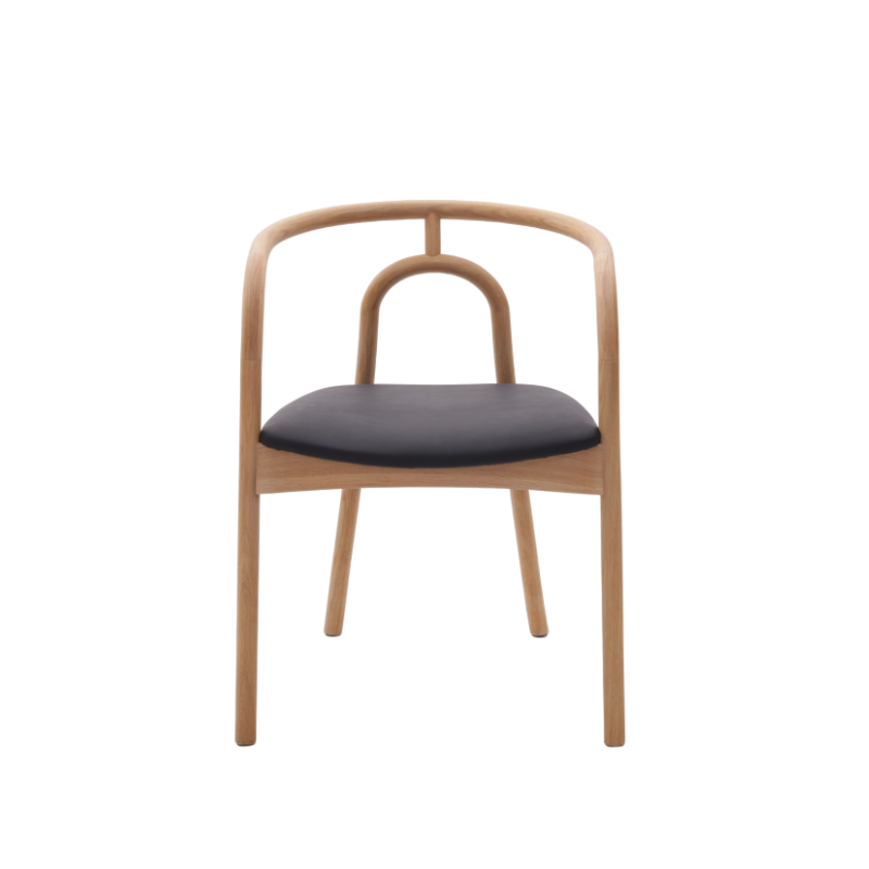 ダイニングチェア 完成品 木製  チェア 椅子 おしゃれ 北欧 PVC生地 天然木  肘掛け リビングチェア B130｜cellutane-tt｜02