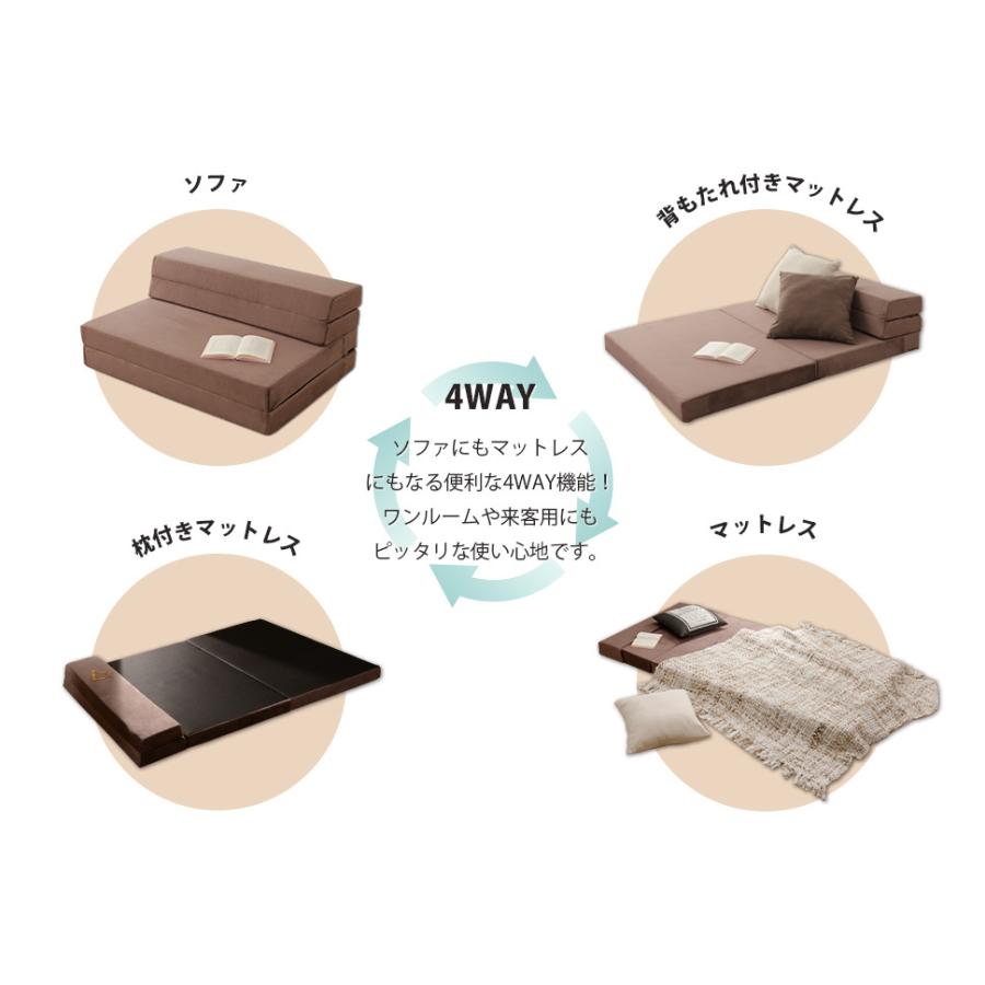 ソファ ベッド、ソファーベッド、ソファーベット コンパクト、折りたたみ マットレス