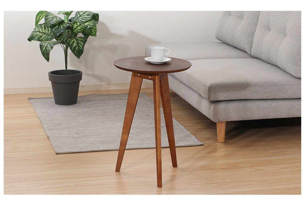 円形テーブル サイドテーブル テーブル リビングテーブル 木製 机 新生活 おしゃれ コーヒーテーブル タモ ラッカー塗装 ナチュラル シンプル 北欧  丸 丸型