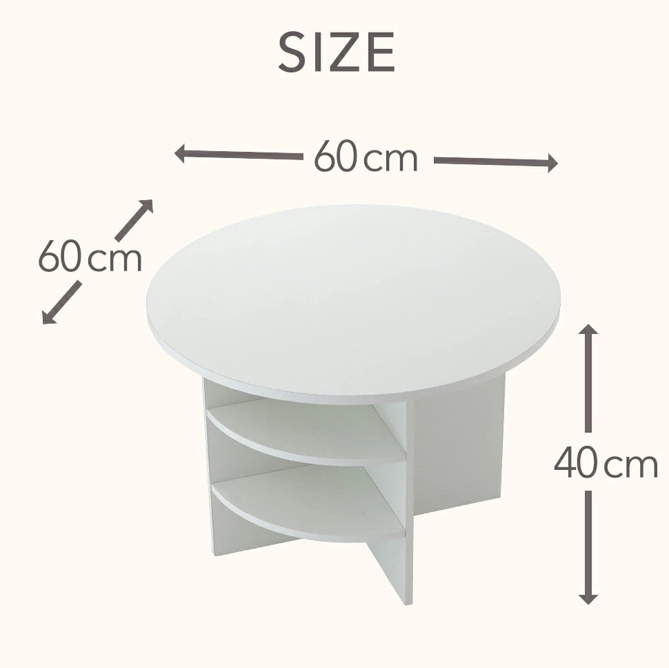 ローテーブル サイドテーブル 木製 円形