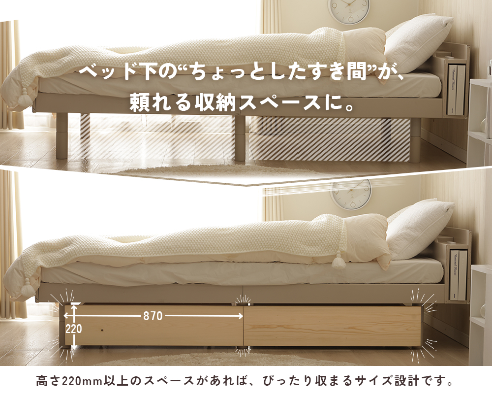 ⭐︎あーたんたん⭐︎ベッド下用下収納ボックス 2セット ⭐︎あー