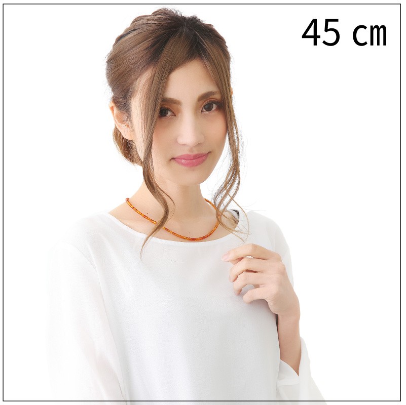 AN3:こはく ネックレス(43cm前後） : マホガニーホール Yahoo!店