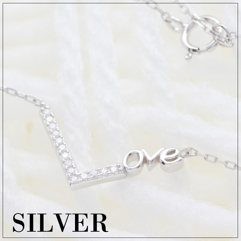 シルバー925 キュービックジルコニアネックレス ネックレス 