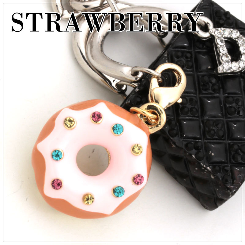 アクセサリー チャーム ドーナツ ドーナッツ お菓子 18Kプレーティング