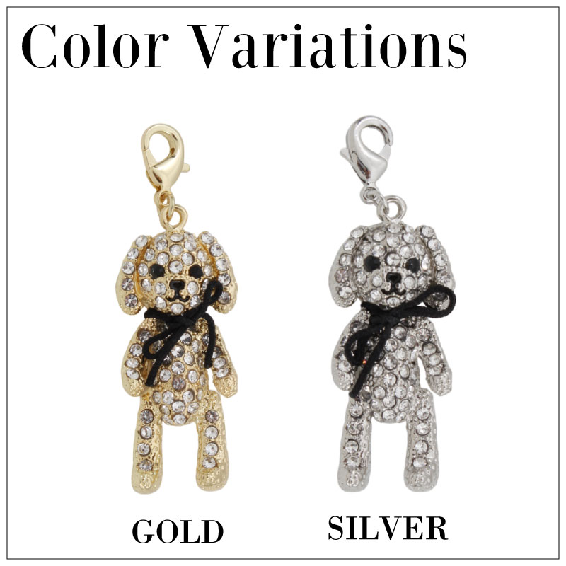 アクセサリー チャーム パーツ アニマル ドッグ 犬 ワンチャン 18K