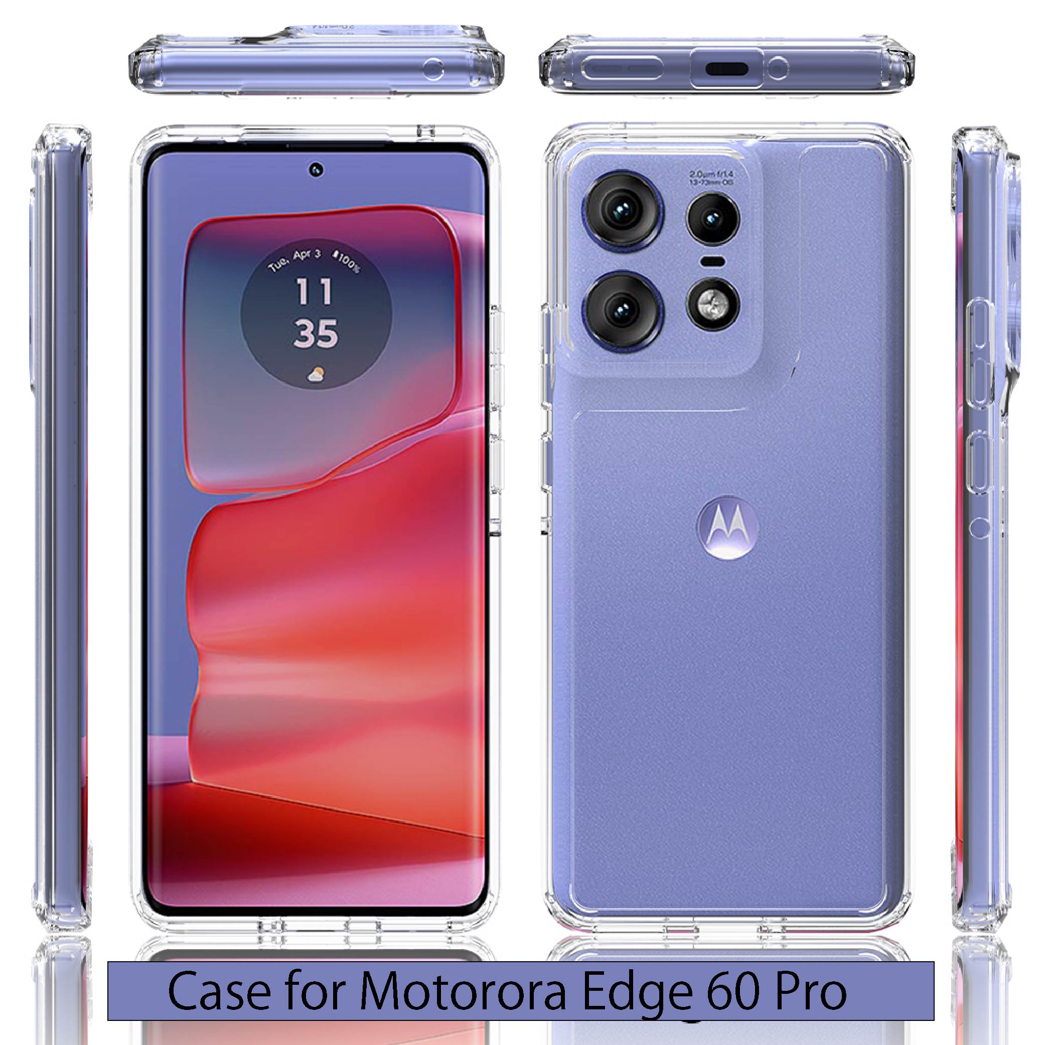 耐衝撃 Motorola edge 60 pro 60s TPU + ポリカーボネイト