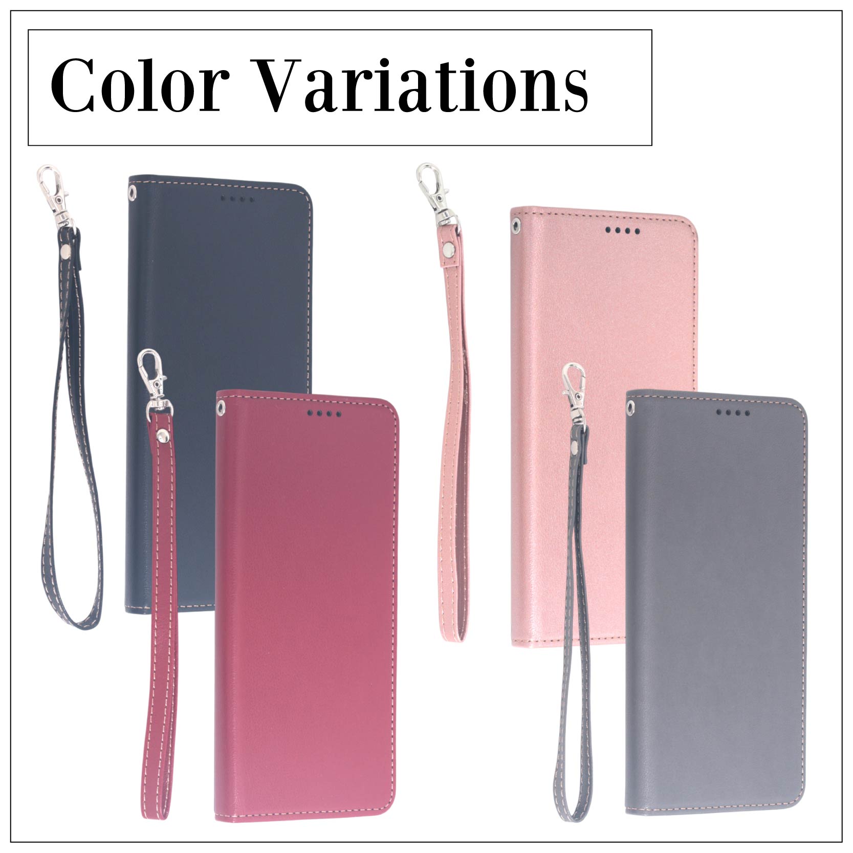 手帳型ケース ZTE nubia S2 A504ZT スマホケース 手帳 ケース ピンク