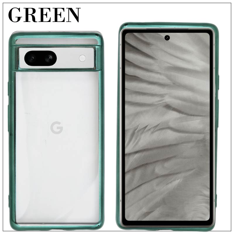 Google Pixel 7a SIMフリー サイドメッキ加工 TPU クリア 耐衝撃 衝撃