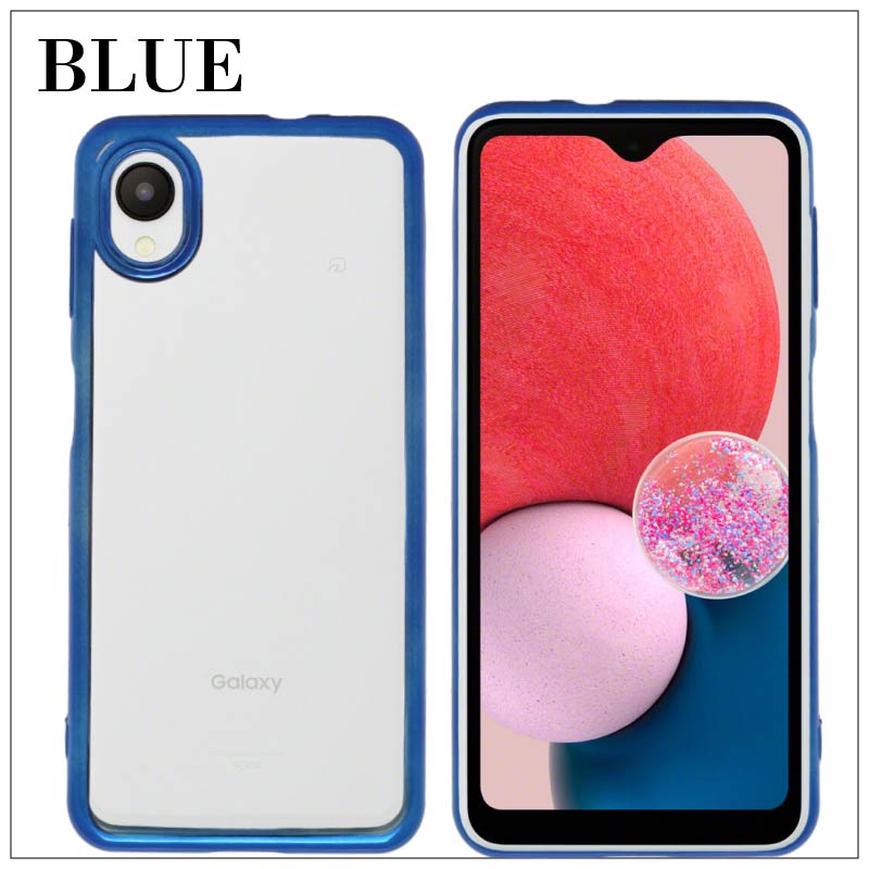 Galaxy A23 5G SCG18 SC-56C サイドメッキ加工 TPU クリア 耐衝撃