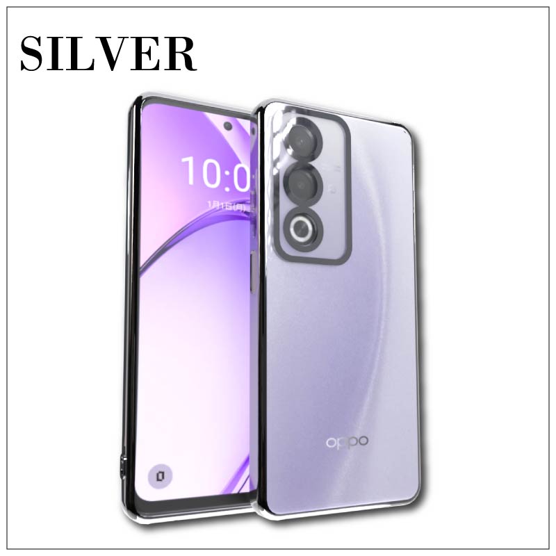 OPPO A3 5G サイドメッキ加工 TPU クリア 耐衝撃 衝撃吸収 ケース