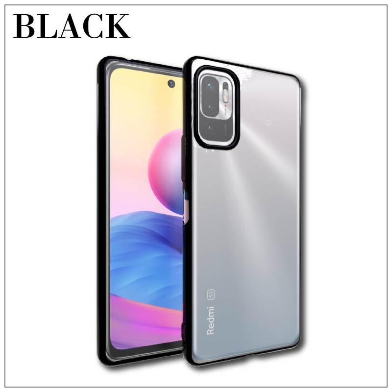 Redmi Note 10 JE XI G02 (au) サイドメッキ加工 TPU クリア 耐衝撃