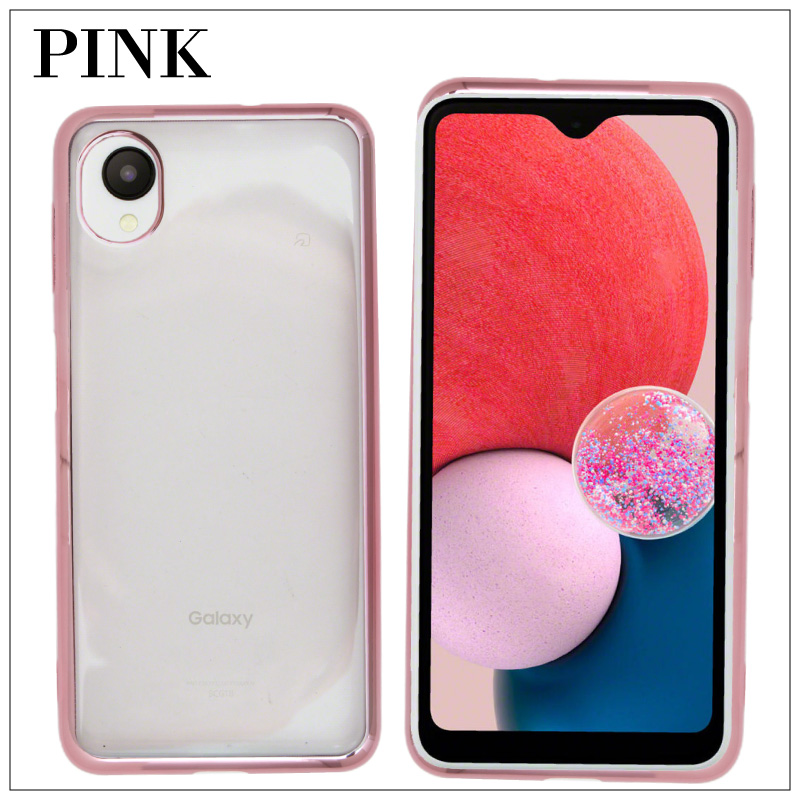 docomo Galaxy A23 5G ホワイト＆紐付きケース Galaxy A A23 5G ハード クリア ケース docomo ドコモ SC-56C au