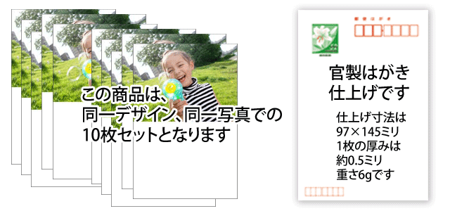 宅配便配送 結婚報告 出産報告 季節のお便りにも 写真入りポストカード 写真半面ふちありタイプ 文字なしポストカード 私製はがき仕上げ 10枚セット Shipsctc Org
