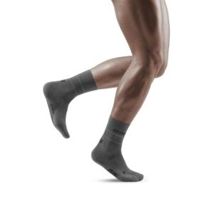 着圧 ミッドカット ソックス 夜間 ナイトランニング ジョギング 靴下 メンズ 男性用 REFLEC...
