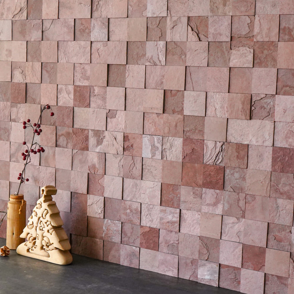 ウォールパネル 天然石 シール 300角 リメイク ウォールステッカー　石材 壁用 ホテルライク DIY（ライトストーンウォール ランダムスクエア 全5色 各1枚販売）｜ceracore-4｜15