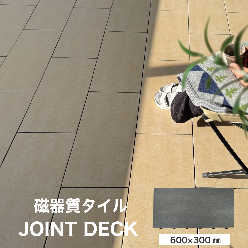 タイルデッキ デッキタイル ベランダ置くだけジョイントデッキ セラコア (コアデッキ セラム 630/CORE DECK CERAM 630 磁器質タイル 600×300 全4色 6枚販売) 関連画像1