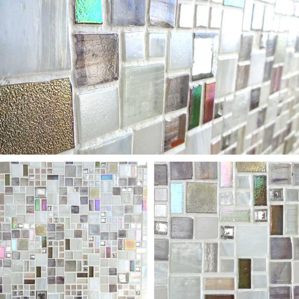 ガラス タイル ガラスモザイク モザイクタイル おしゃれ キッチン 洗面