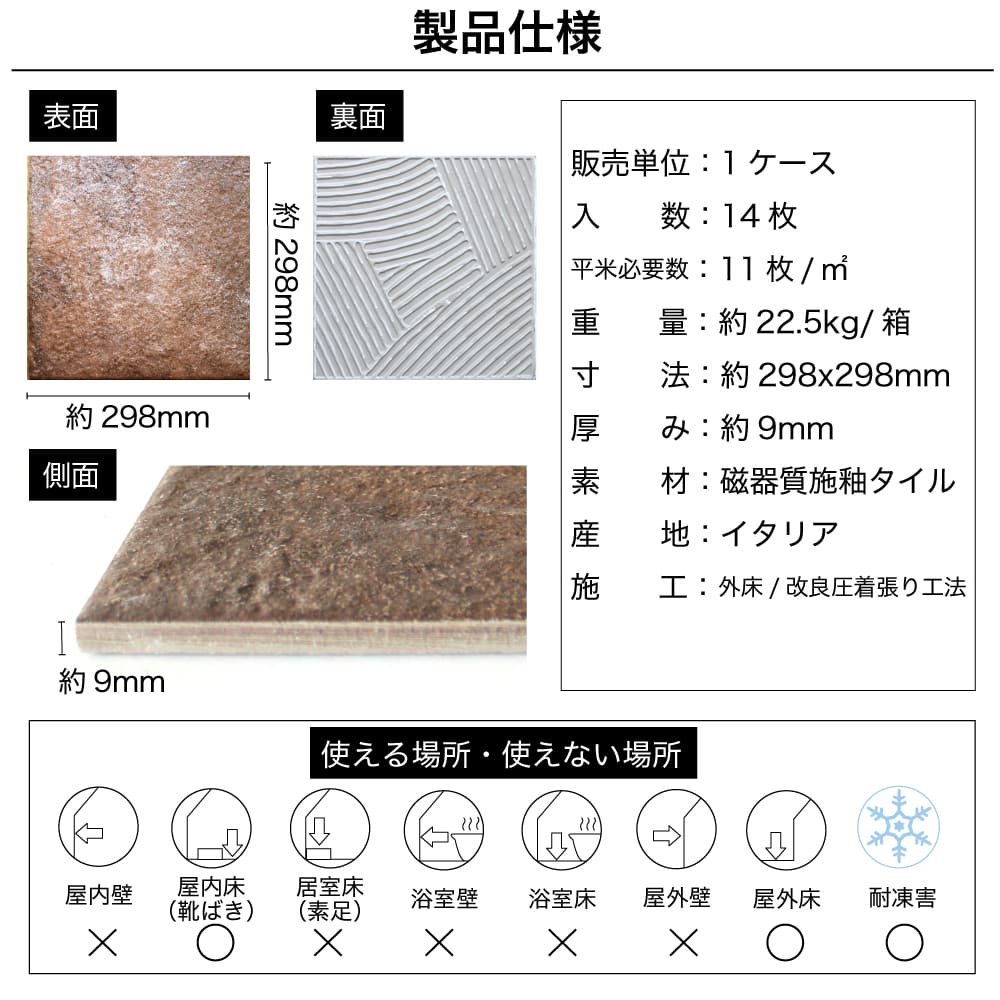 タイル 300角 滑り止め加工 グリップ 外床タイル 床 玄関 おしゃれ アンティーク イタリア産 磁器質タイル DIY（ミラン 300角 ビアンカ  ケース(14枚入)販売） : sw3030ml-1 : 壁材コレクションストア セラコア - 通販 - Yahoo!ショッピング