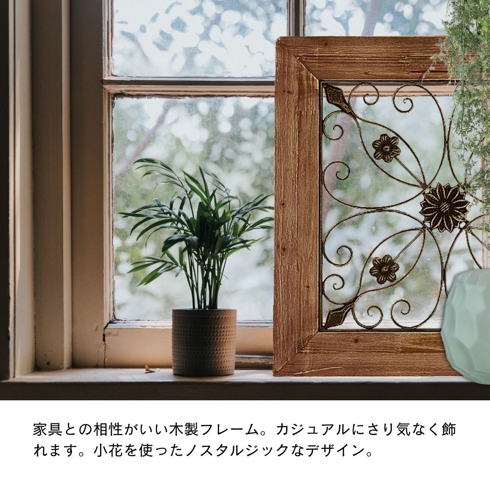 ウッドアートパネル 5×5 brown｜家具と木製時計・木製雑貨の専門