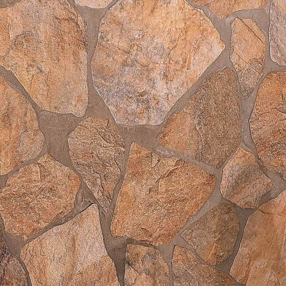 未使用品 乱形石タイル スペイン産 エクステリア モンセラット オキシドMサイズ 乱形タイル 乱貼り 敷石 石畳 磁器質タイル製 スペイン産 天然石調 乱