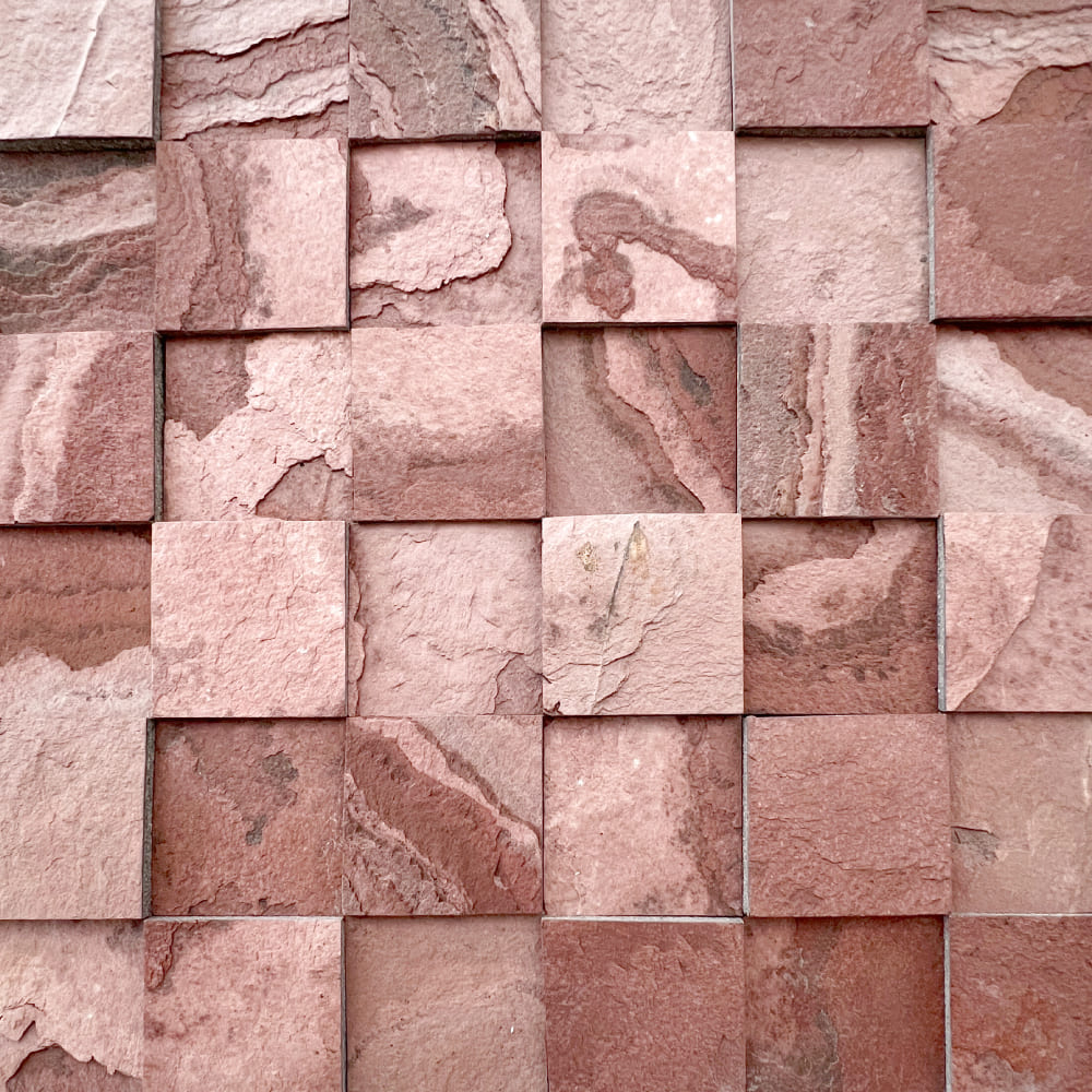 ウォールパネル 天然石 シール 300角 リメイク ウォールステッカー　石材 壁用 ホテルライク DIY（ライトストーンウォール ランダムスクエア 全5色 各1枚販売）｜ceracore｜04