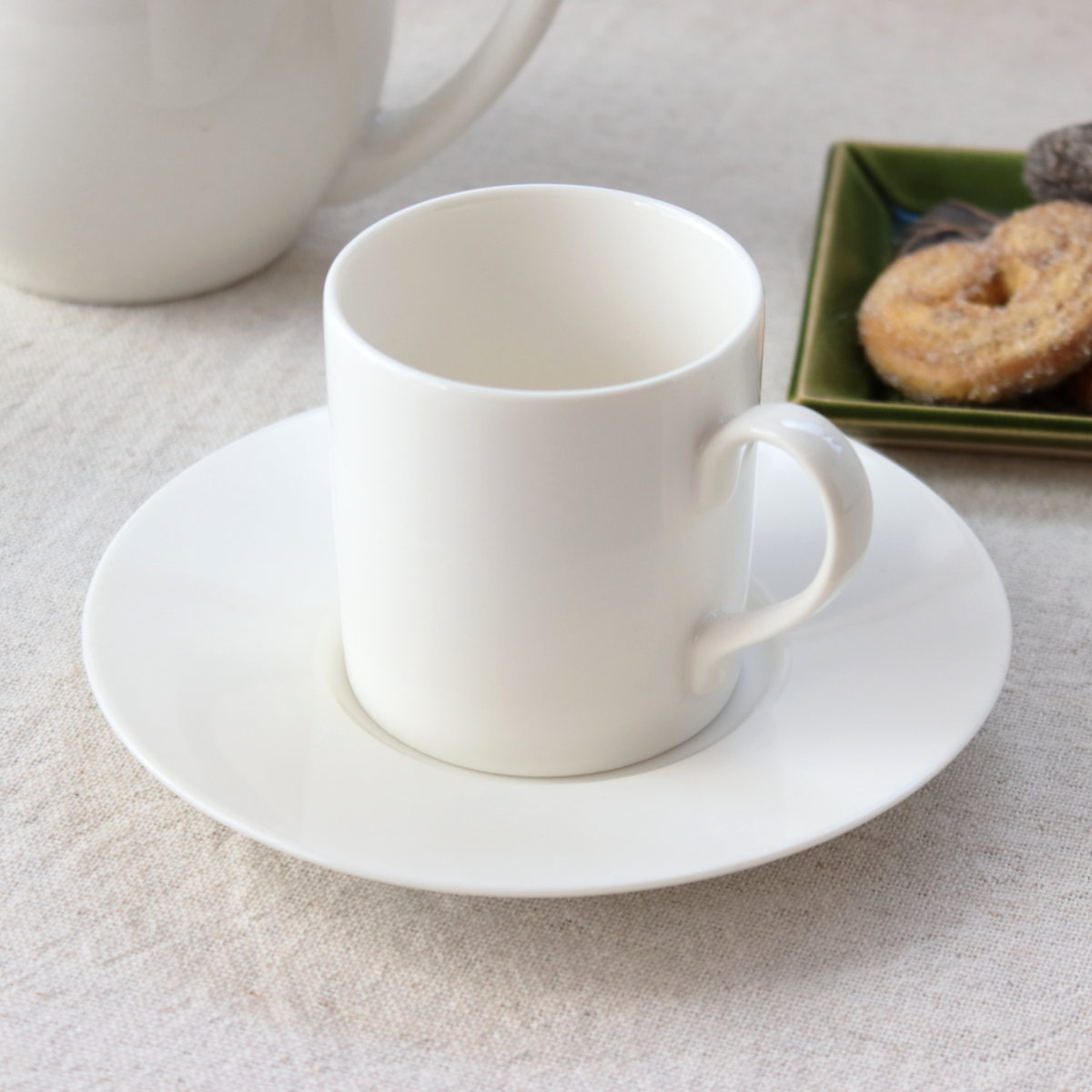 クリームのカップ＆ソーサー 160ml 日本製 美濃焼 碗皿 皿付き