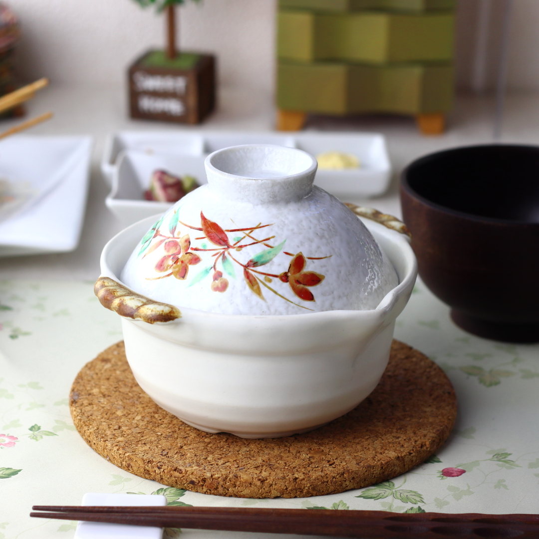 蓋がお茶碗になるほっこり一人鍋 日本製 美濃焼 土鍋 鍋 なべ 煮込み