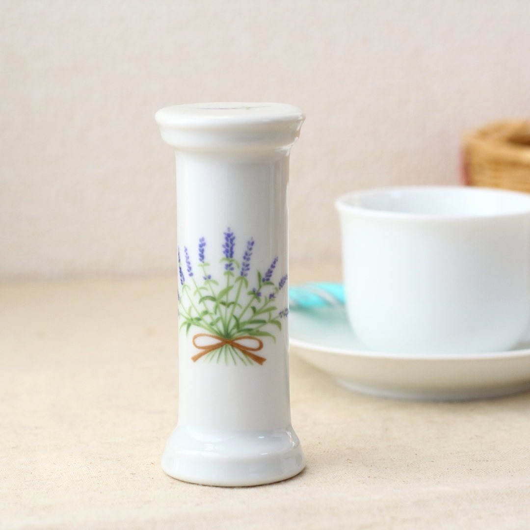 サントリー　ブランデーVSOP　ノベルティ　陶器製小物入れ　かわいい　当時物 陶器製のかわいい三分砂時計 ラベンダー 日本製 瀬戸焼 ハーブティー 3