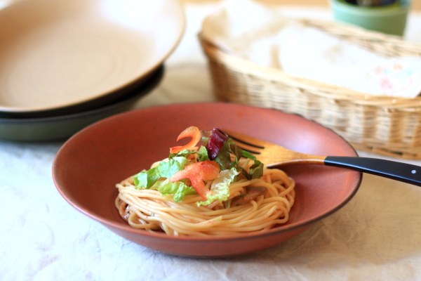 おうちカフェの和食器パスタプレート 22cm 日本製 美濃焼 洋食の似合う