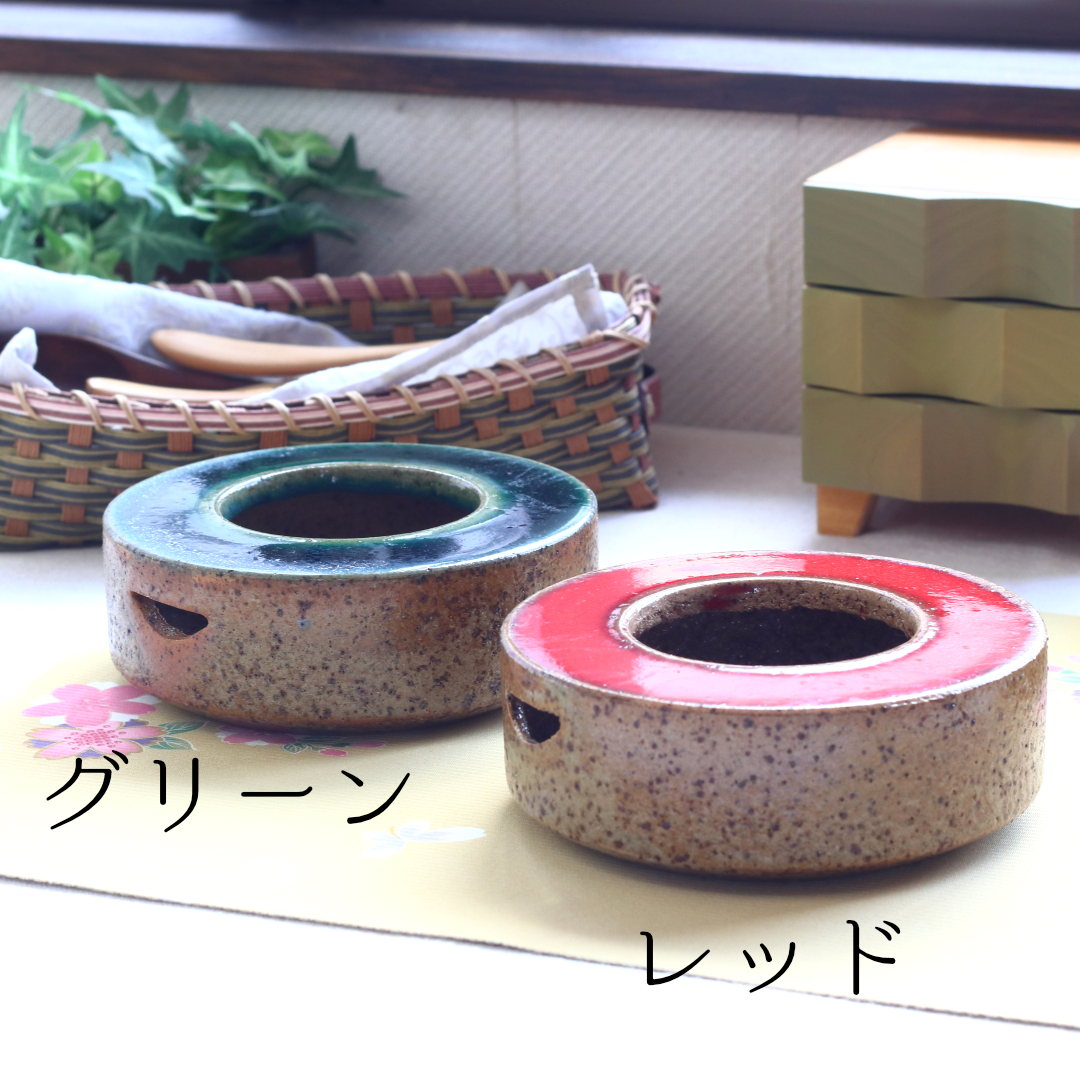 純和風の土物生け花鉢 日本製 瀬戸焼 平鉢 部屋の片隅の生け花に 花瓶