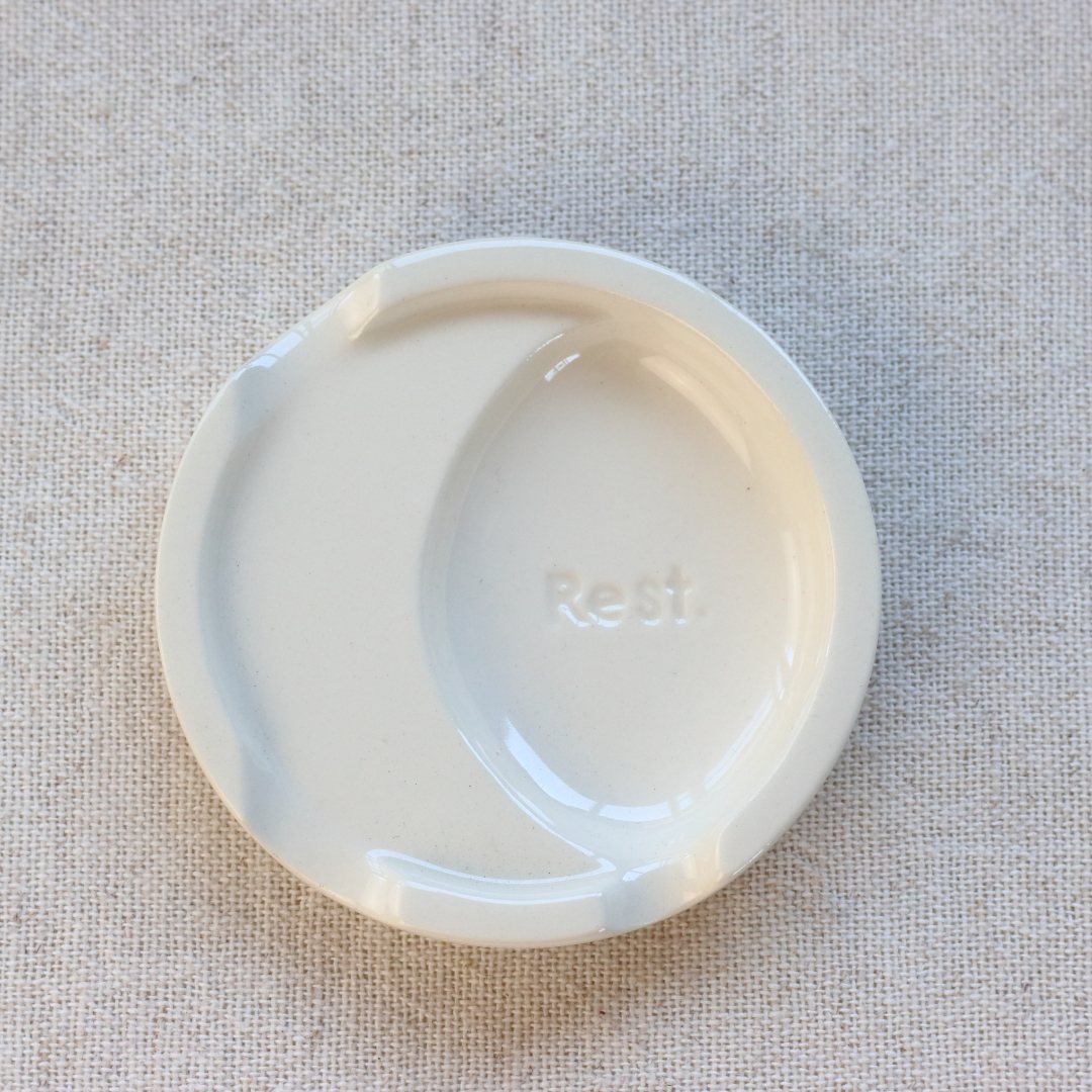 ファンレスト お箸＆スプーン置き カジュアル 日本製 美濃焼 瀬戸焼