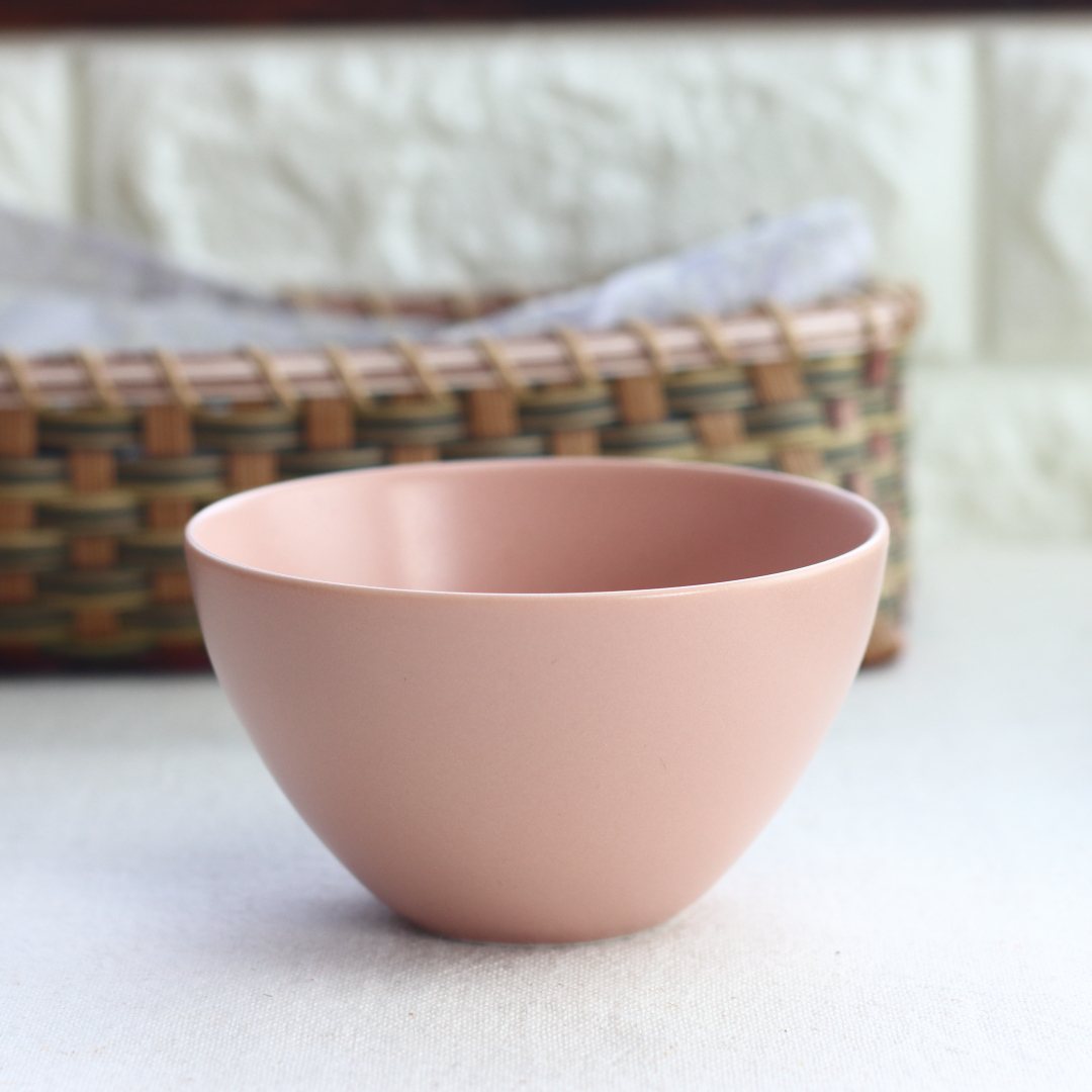 マリーン ボウル 日本製 美濃焼 瀬戸焼 11cm ピンク グレー マット