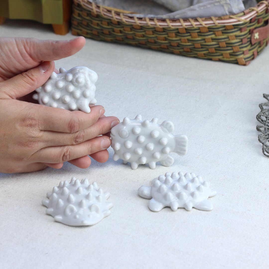 ツボセラム Sサイズ 日本製 美濃焼 瀬戸焼 ツボ押し イボイボ 手もみ