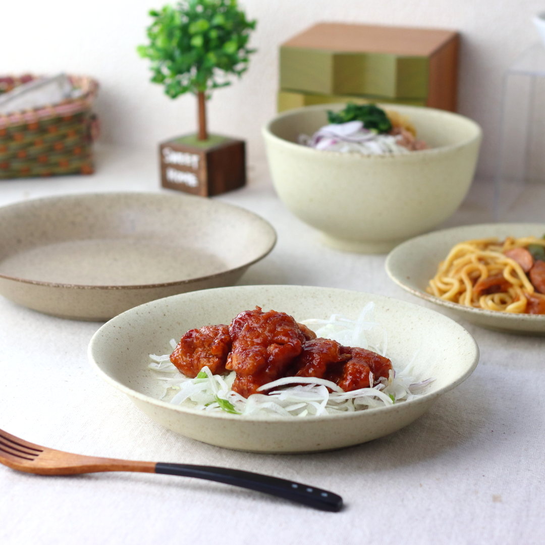 サラリマットmino パスタ皿 22.5cm 日本製 美濃焼 KL型カレー皿 カレー