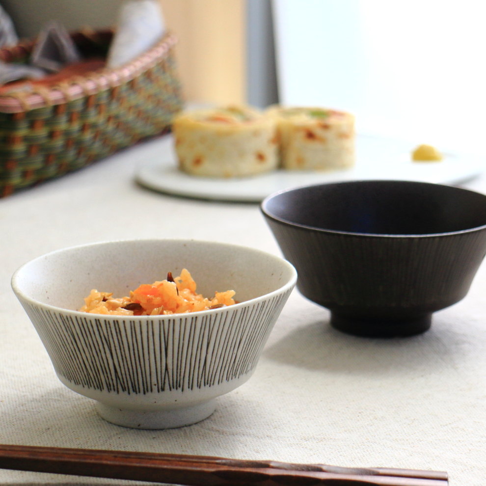お買い得！SALE！不揃い商品　ご飯茶碗大10個13cm位　U 洋食にしっくり馴染む、モダン和食器